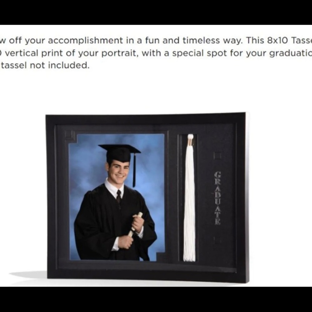 Graduation tassel frame.  New 8x10